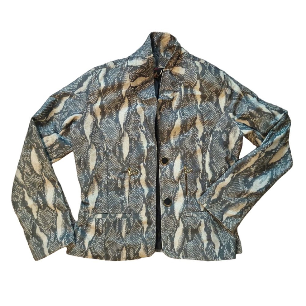 MODERN BLAZER WITH SNAKE PRINT SIZE M